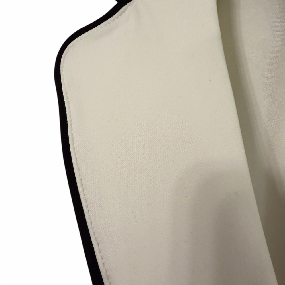 White House Black Market‎ white jacket with black piping -16 - Picture 6 of 7